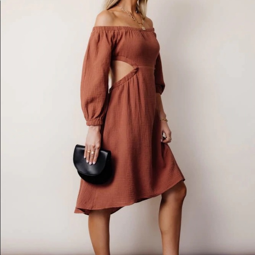 Böhme Brand New Summer Dress in Brown Size XS